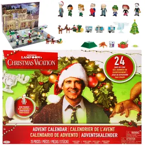 Christmas Vacation Advent Calendar 2025, 24 Day Christmas Advent Calendar, Contains 24 Gifts, Christmas Vacation Figures and Accessories Christmas Countdown Calendar Gift