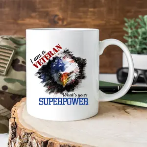 What's Your Superpower Mug, I Am A Veteran Mug, Military Mug, Army Mug, Patriotic Mug, Veteran Mug, Veteran Day Gift, Gift For Veteran