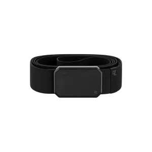 Groove Belt – Durable Stretch Belt for Men, Rugged Everyday Use – Gun Metal / Black