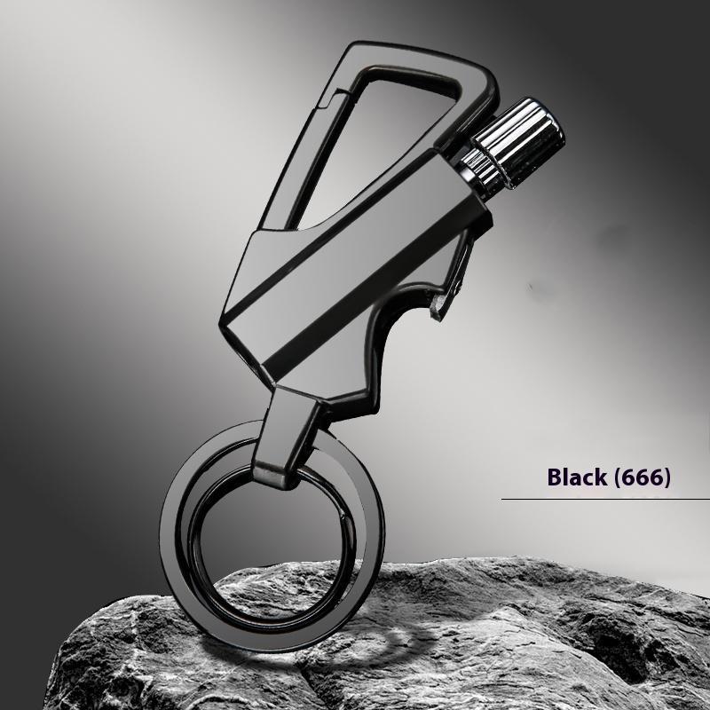 3-in-1 Eternal Multi-function Lighter Keychain with Bottle Opener, Reusable Waterproof Matches, Suitable for Outdoor Survival, Men's Multi-function Gear