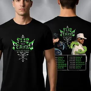 Feid vs Ferxx Falxo Tour 2026 North America Schedule Dates Unisex T Shirt Two Sided