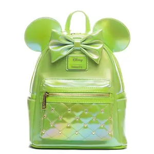 Loungefly Disney The Minnie Mouse Classic Series Mini Backpack: Emerald Iridescent  - 707 Street Exclusive
