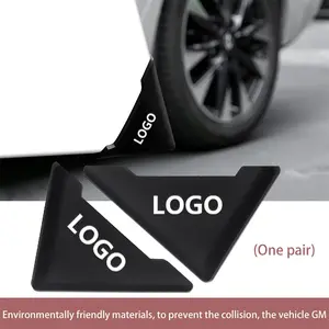 2pcs Car Transparent Invisible Door Corner Anti-Collision Stickers, Soft Silicone, Easy Installation, Scratch Proof, Universal Fit