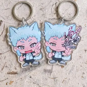 TSHD Kitty Acrylic Keychain- Hikaru Die Cut Acrylic Keychains, perfect for bags, keys, or as a gift for friends, Birthday Gift, Gift for friends