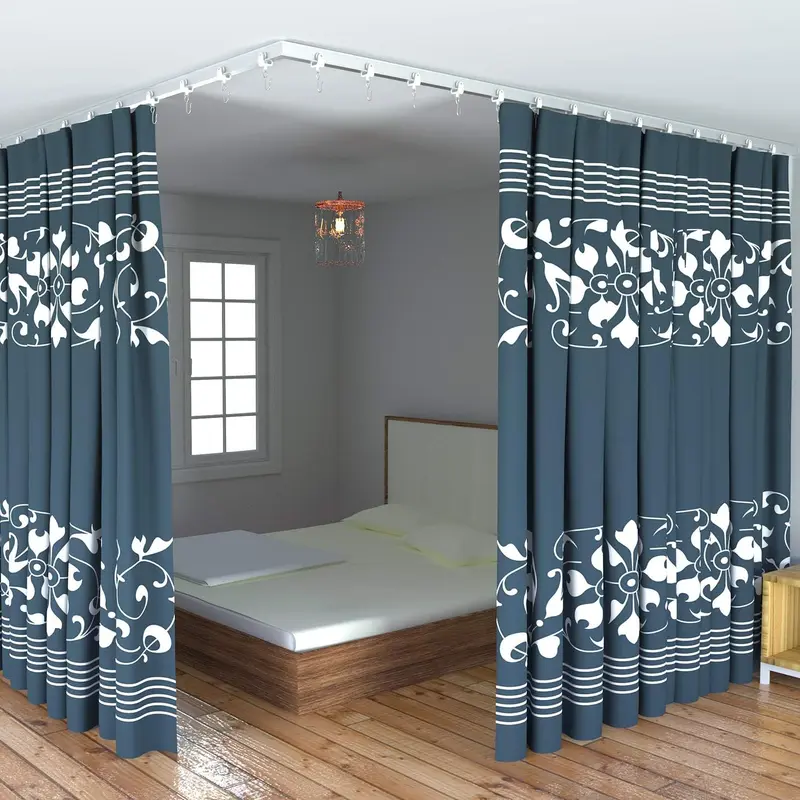 Flexible Curved Ceiling Track (curtain not include)for Curtains, Room Divider Curtain Track System (9.8FT)
