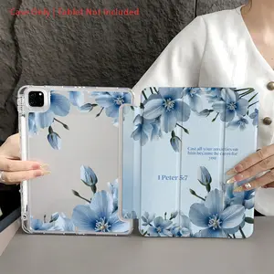 A Tablet Cases with Pen Holder,compatible with iPad 10.9/10.2/ Air 5th/Pro11/10th/9.7/Air 2/iPad7/8/iPad Air 4/5/iPad Pro 11/10.9-inch 2022 Smart Case/iPad Air 13(M3 2025)/iPad Air 11(M3 2025)/iPad 11, Auto Sleep/Wake Function/Stylish Tablet Accessorie