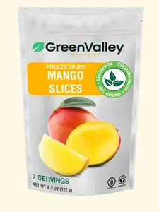 100% Freeze Dried Mango Slices - Crunchy Healthy Wholesome Fruit Snacks