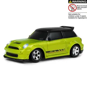 1:64 Scale Remote Control Drift Car, RC Stunt Car, Mini RC Desktop Racing Car with Simulated Lights, Creative Toy Car, RC Cars, Remote Controlled Car, Remote Controlled Vehicle, Perfect Gift for Boys and Kids