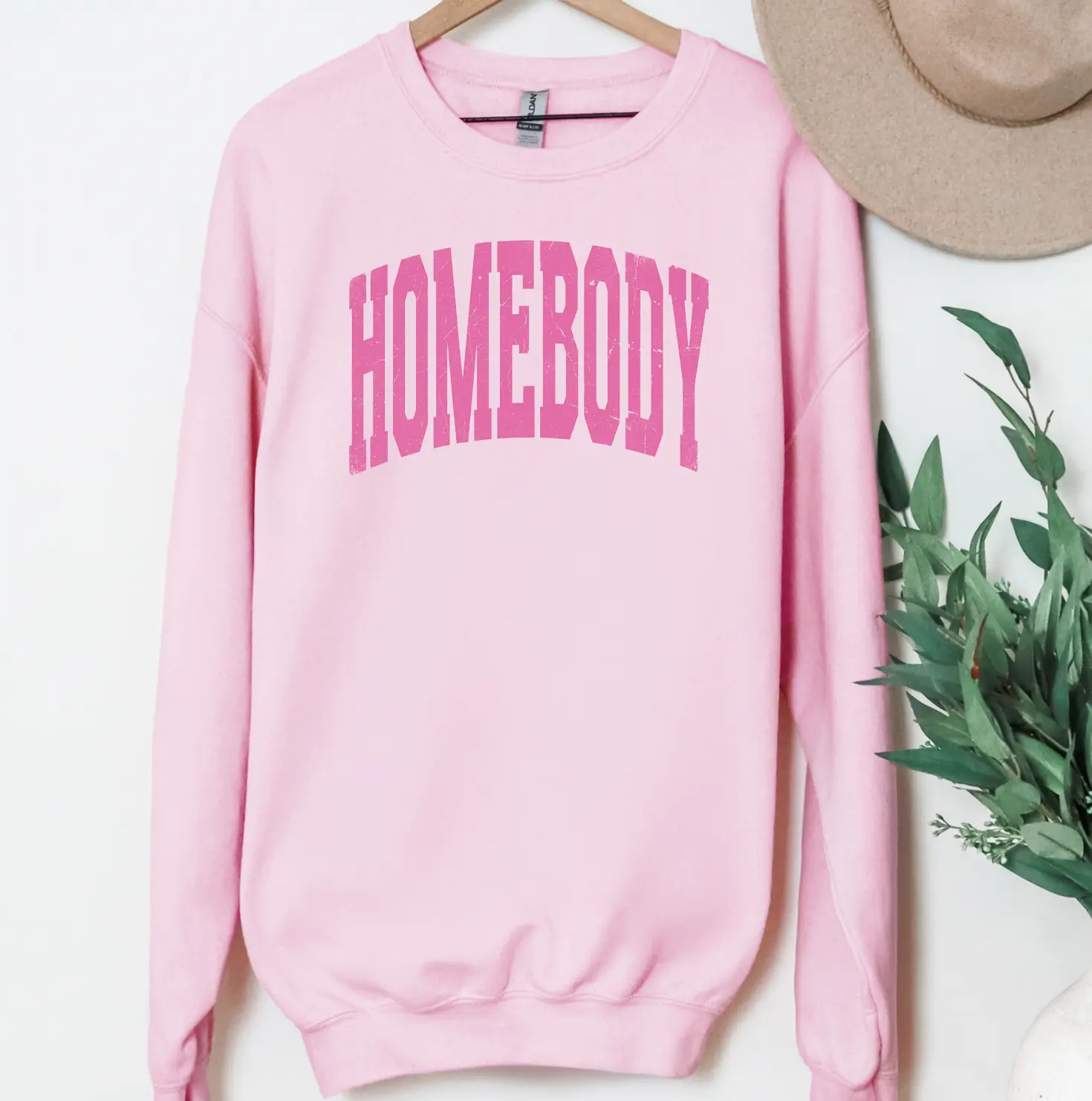Homebody Monochromatic Sweatshirt or T-Shirt, DTG Printed