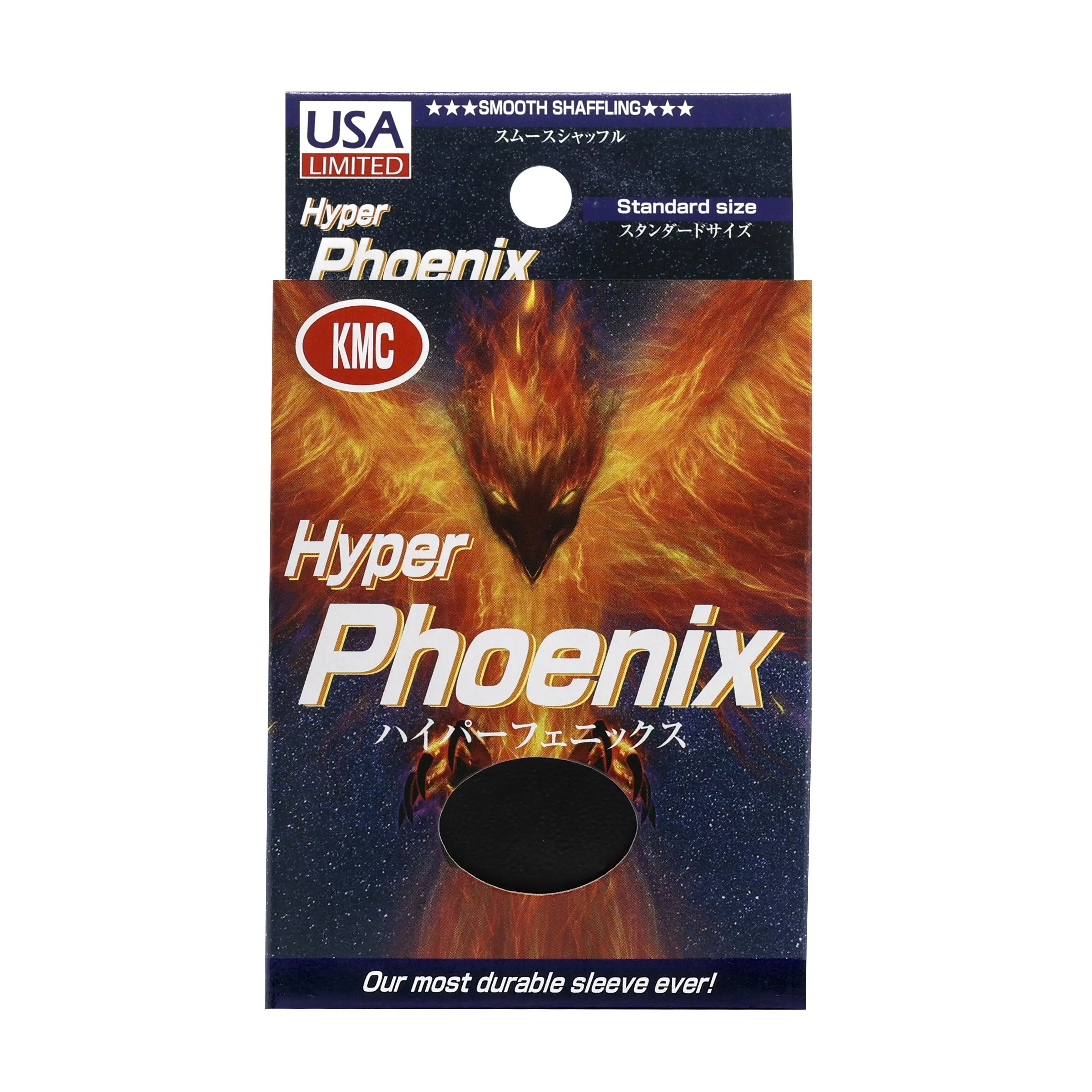 KMC Hyper Phoenix - Black Sleeves for Standard Cards