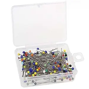 DIY Sewing Embroidery Craft Set, Portable Clear Case with Drawing Needles & Safe Anti-Slip Multi-Color Needles, For Clothing Jewelry Making Professional Craft Essentials