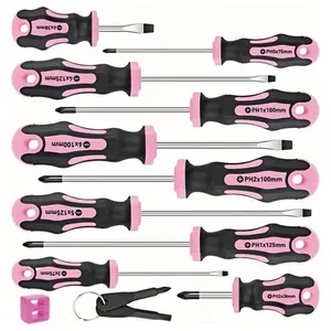 13-Piece Screwdriver Set Upgrade Kit, Includes Straight, Cross, and Flower Types, Precision Tools for DIY, Home, Industrial Use