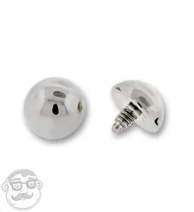 16G Titanium Dome Threaded End