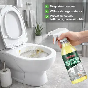 Toilet Cleaning Foam Oxalic acid cleaner| Just One Spray Lifts Stains and Odors Expands to Clean Hard-to-Reach Areas · Leaves a Light Peach Freshness| household items · cleaning supplies and tools · Bathroom Cleaner 100ml#Oxalic Acid Cleaner,Toilet Bowl
