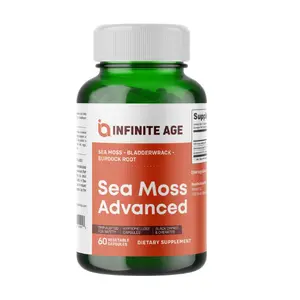 Sea Moss Superfood Capsules with Bladderwrack & Burdock Root – 60 Count