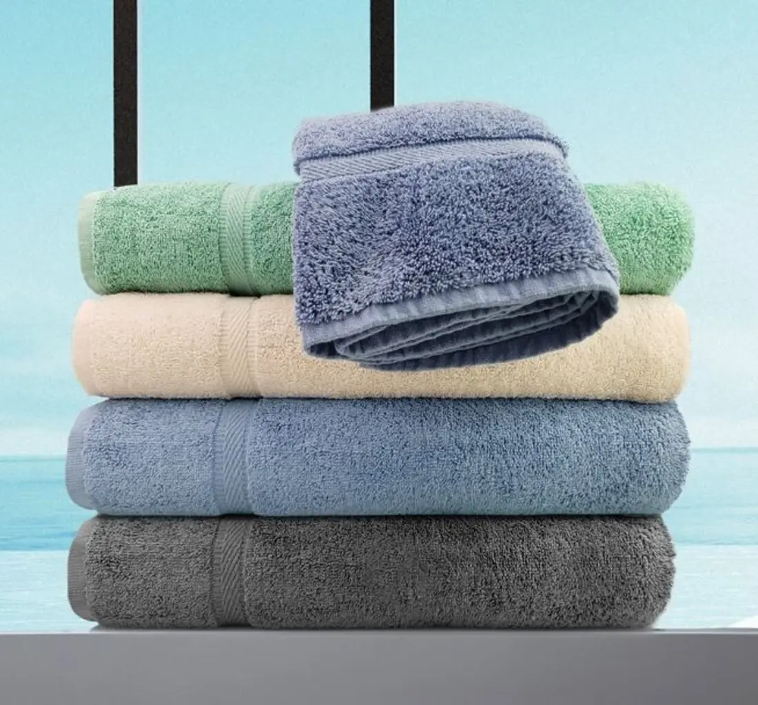 Rifz GOI32666BN GOI Collection Bath Sheets, Bone - Pack of 6