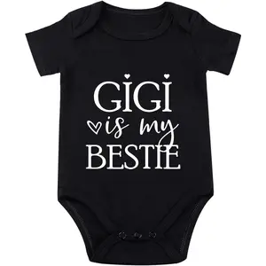 Gigi Is My Bestie Baby Bodysuit I Love My Gigi Baby Bodysuit I Love Grandma Babies Clothes Unisex