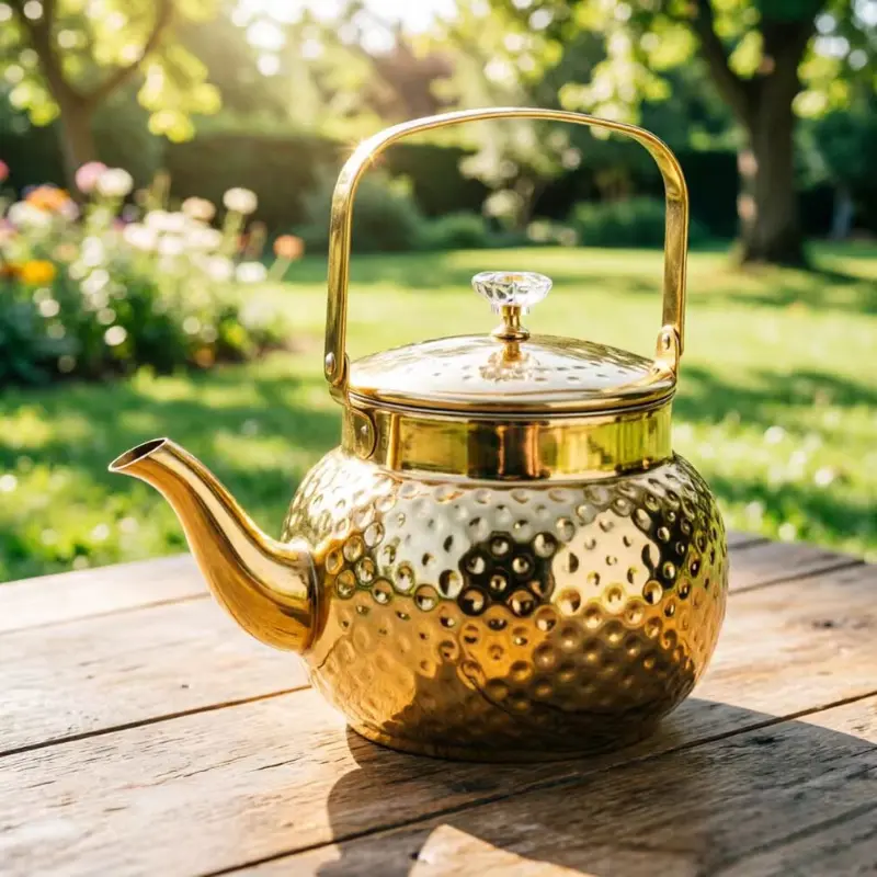 Professional Tea Brewing Kettle – 50.73 oz Stainless Steel with Fine Filter. Fast-Boil for Lawn, Camping & Picnic Tea Time. Perfect for Coffee & Milk Too. The Ultimate Tea Lover's Gift.