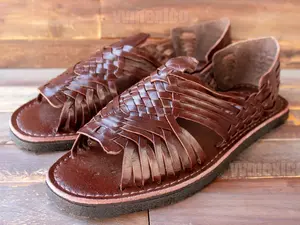 MENS LEATHER HUARACHES Mexican Sandals with tire sole *all sizes