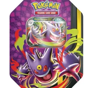 Pokémon GENGAR Tin 4 packs in tin assorted