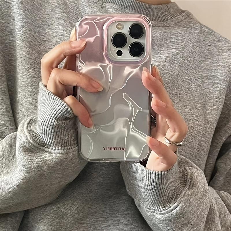 New Pink Gradient Water Ripple Mobile Phone Case Suitable for Iphone16/16Pro/16Promax/15/15Pro/15Promax/14/14Pro/14Promax/13/13