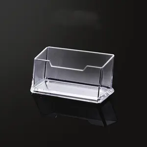 Clear Business Card Holder, Durable Acrylic Desktop Card Holder, Desk Organizer for Home Office, Desk Accessories, Table Organizers