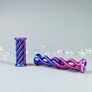 3D Geometric Pyramid Sculpture, Stress Relief Toy, Tiktok Bestseller, Push-Pull Twister Puzzle, Desktop Magic Penetrating Decoration