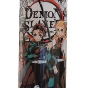 Demon Slayer Tumbler - Anime Merchandise with Character Design, Ideal for Fans of the Series