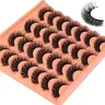 【Black Friday】Voluminous False Eyelashes, 14 Pairs Lightweight Natural-Looking Fluffy Strip Lashes for Full-Volume Eye Makeup