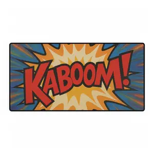 Desk Mats Sports Card Break Mat Kaboom, Sports Card Collectors Mat, Rip Mat