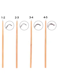 4 Sizes Wig Ventilating Crochet Hook Set Lace Wig Making Tools Hair Extension Needle Weaving Ventilating Holder Wooden Handle Wig Crochet Needles Kit