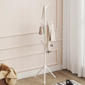 Modern space-saving multi-functional vertical hanger organizer - equipped with a single rod suspension system, suitable for bedrooms, corridors, and small apartments, easy to assemble, minimalist Nordic style