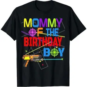 Laser Tag Birthday Party Themed Matching Family T-Shirt