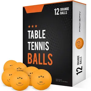 Ping Pong Balls - 3-  Orange Table Tennis Balls | High-Performance 40+ ABS Professional Quality |  Durability for Indoor & Outdoor Ping Pong Tables