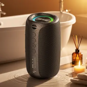 ZEALOT Portable Wireless Speaker, Outdoor Waterproof Bluetooth Speaker with Stereo HIFI loud & Heavy Bass, Dual RGB Lights, All-Day Battery Life,Bt5.4,Ideal for Home, Dormitory, Travel,Outdoor, Camping, Hiking, Cycling, Bathroom, Car,Office,and as a Gift.
