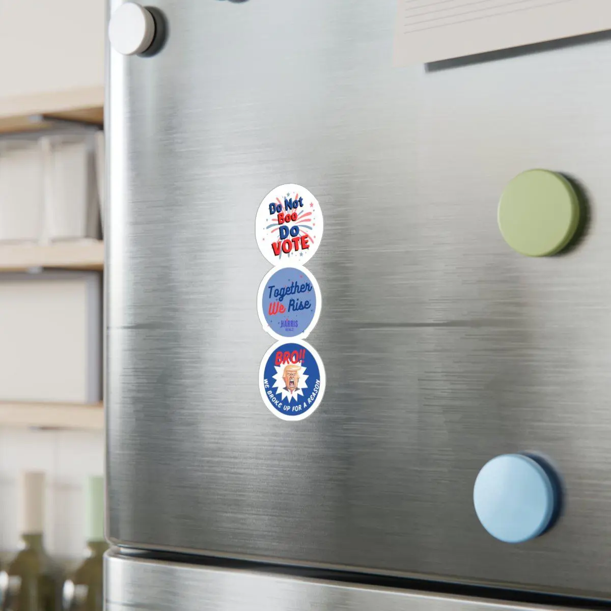 High-Quality Kiss-Cut Sticker Sheet - “Together We Rise,” “Do Not Boo, Do VOTE,” & “Bro, We Broke Up for a Reason”