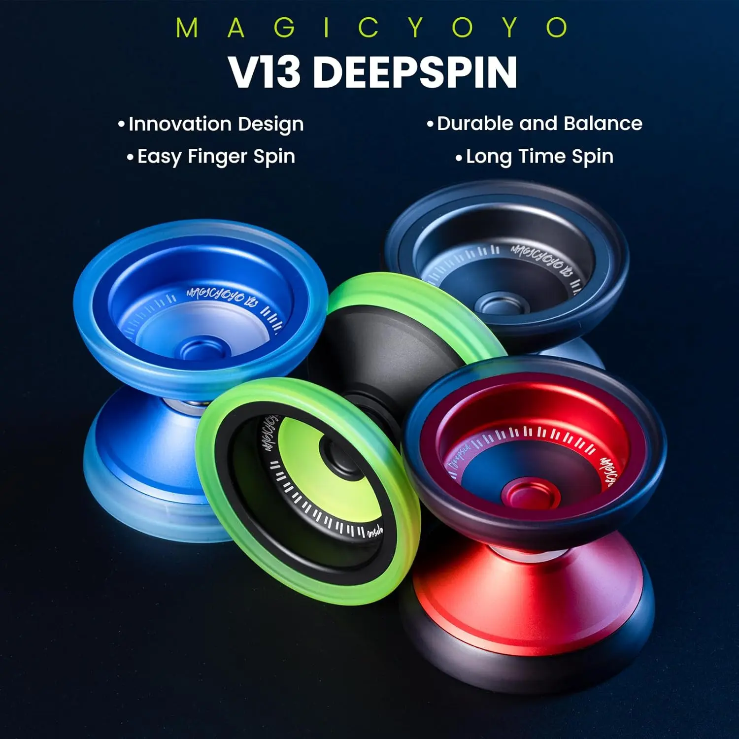 MAGICYOYO V13 DEEPSPIN Bi-Material Yoyo for Kids 8-12 and Adults