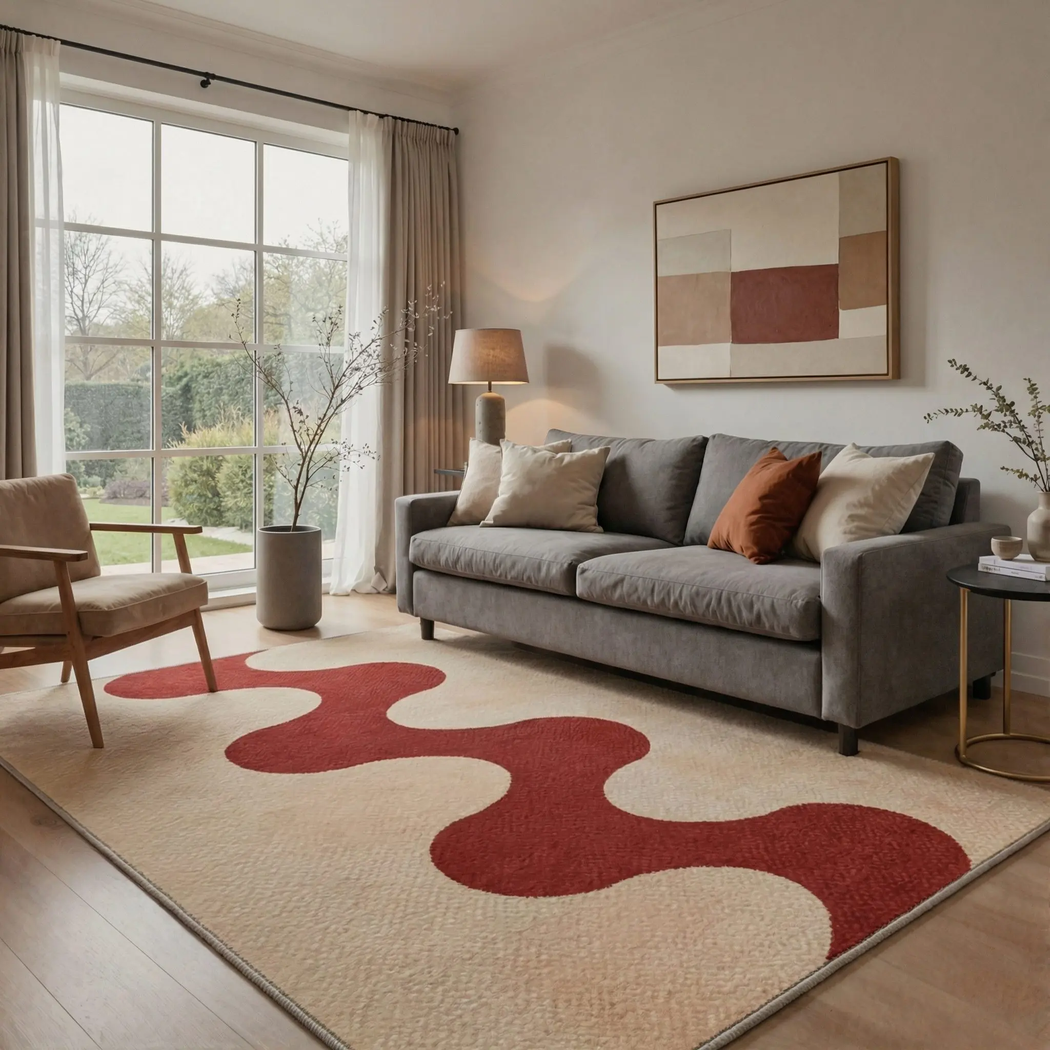 【Deals For You Days】GENIMO Rug – Soft, Pet Friendly, Machine Washable, Non-Slip Area Rug, Home Carpet & Floor Decor, Ideal for Any Room ,ARA2662-PULSE