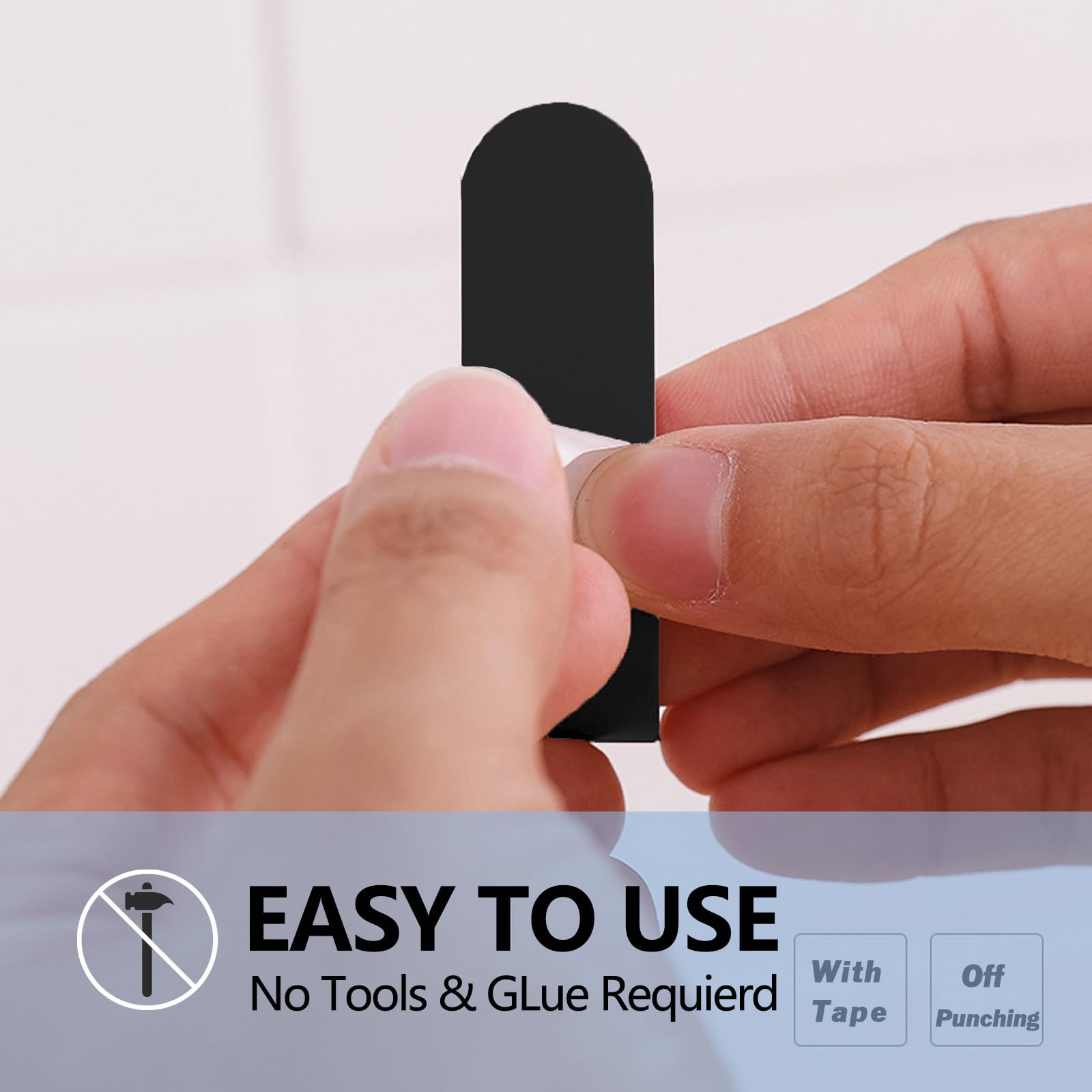 J-Shaped Coat Hooks Metal Wall Mounted Hook Hanger for Coat Hat Bag Purse Towel Black 5Pcs Rust-Proof & Corrosion-Resistant - Easy Installation - Heavy-Duty Performance - Modern Craftsmanship - Multi-Purpose Functionality - Organiser Hangable door