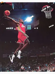 Lebron James Poster Dunk Poster, Sport Poster, basketball poster - Lebron James