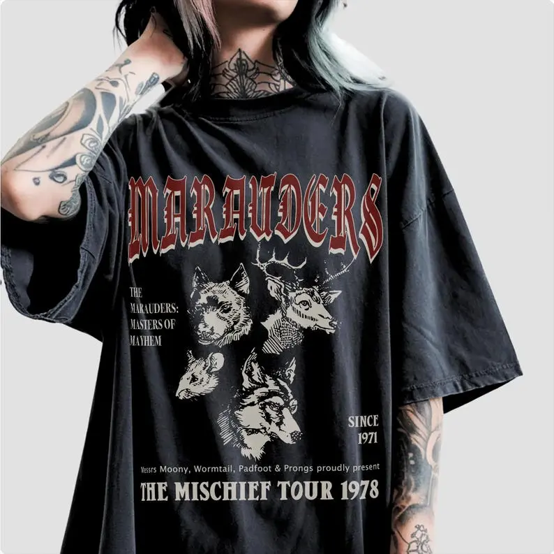 70s Wizards Marauders World Tour Tee; Pottery Tee - ATYD T-Shirt - Subtle HP Shirts