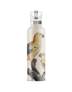 Perico 25oz Insulated Water Bottle | Tropical Parrot Design | Flip Straw Lid | Cold 24H / Hot 12H | Eco Chic Hydration