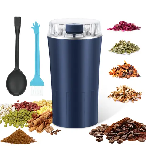 Smart Coffee Grinder for Home Baristas – Powerful Electric Bean & Spice Blender | Dry Grinding Tool for Nuts, Herbs, Grains | Sleek Stainless Steel | Easy-Clean, Multipurpose | Ideal Kitchen Gift for Coffee Lovers & Chefs