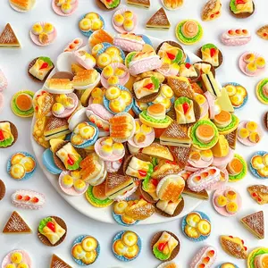 15-Piece Random Food Resin Art Charms Set, DIY Jewelry Making Supplies, Perfect for Earrings, Necklaces, Bracelets & More