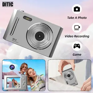 2.4 Inch Screen Digital Camera, Anti-Shake Digital Camcorder, 32GB SD Card, Music Player, Perfect Birthday Gift, Includes Puzzle Games