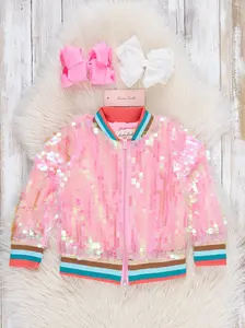 Pink Iridescent Bomber Jacket Pink Iridescent Bomber Jacket