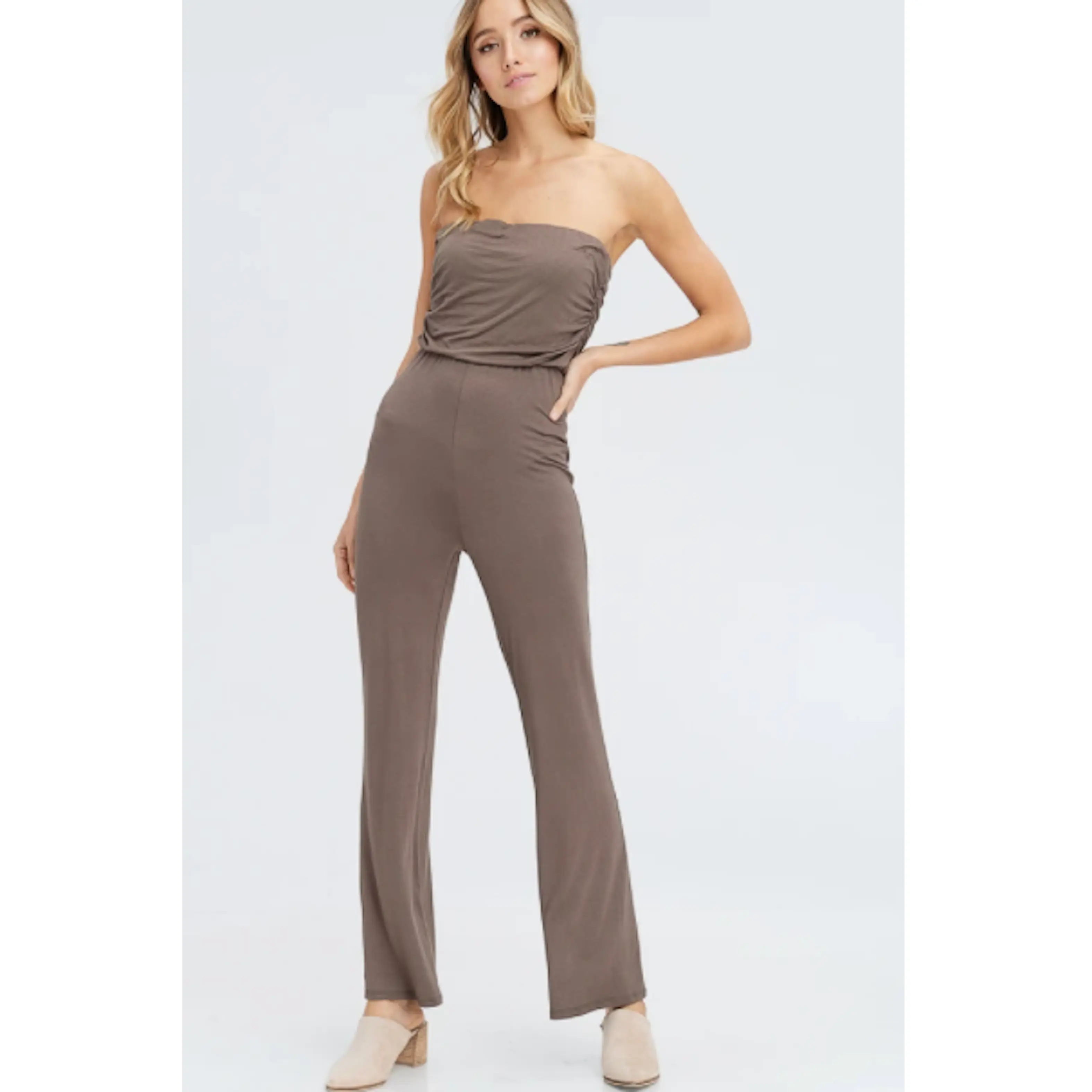 Paige Jumpsuit- Mocha