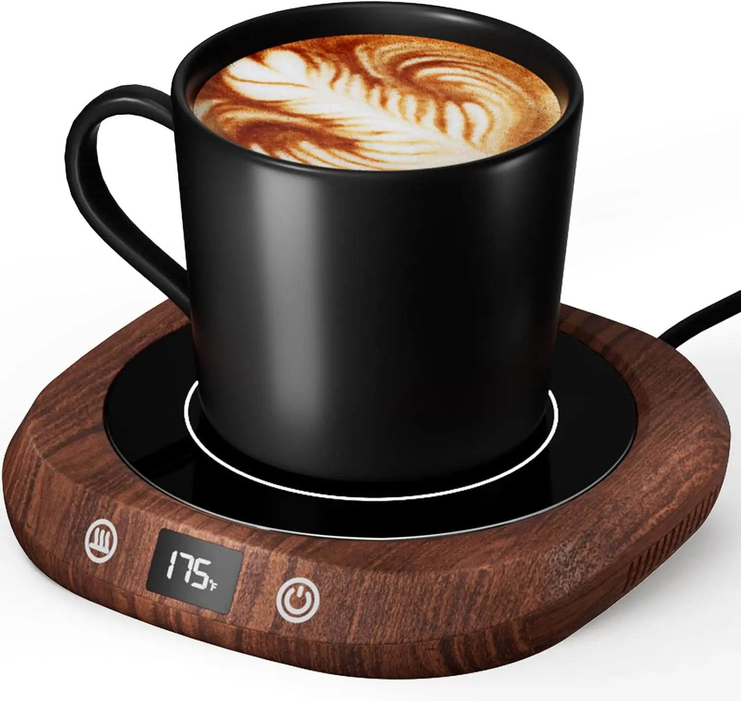 Coffee Mug Warmer - Coffee Cup Warmer for Desk Auto Shut Off,  Electric Candle Warmer Beverage Warmer for Coffee, , Water, Milk and Coco, 5 Temperature Settings & 1-12H Timer