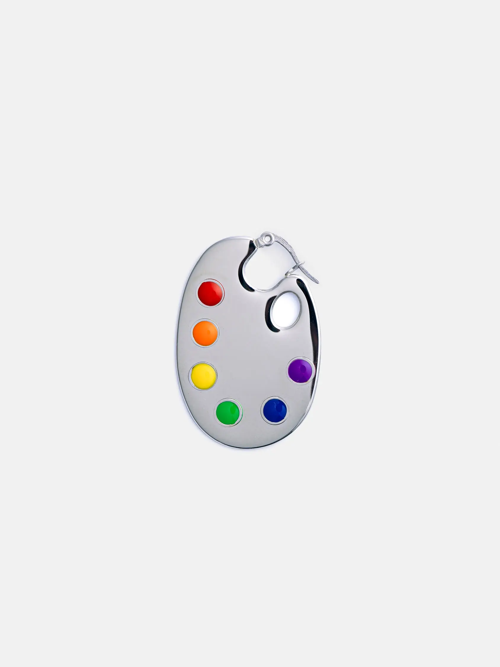 Paint Palette Earrings in Silver Paint Palette Earrings in Silver