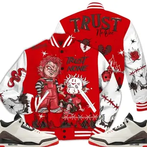 World's Best Dad 3s Outfit Varsity Jacket, Scary Trust No OneShirts To Match Sneakers